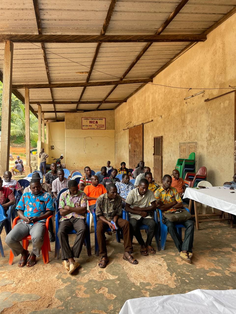 Réunion Wakama avec une coopérative agricole en Côte d’Ivoire